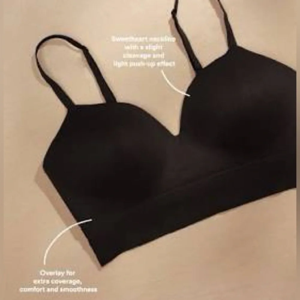 Truekind Supportive Comfort Wireless Shaping Bra Black - Picture 2 of 7